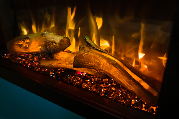 Elcofire Motion® Electric Fire - red colour effect