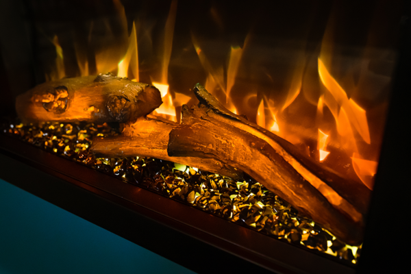 Elcofire Motion® Electric Fire - yellow colour effect
